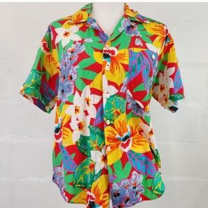 LIZWEAR MENS VINTAGE TROPICAL BUTTON SHIRT (839)